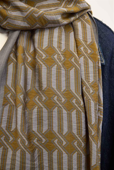 Urban Hours Lumera Hardal Mayda Şal 190x70