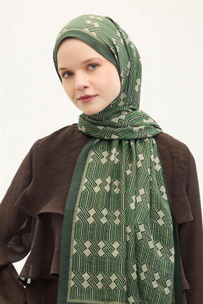 Urban Hours Lumera Nane Yeşili Mayda Şal 190x70