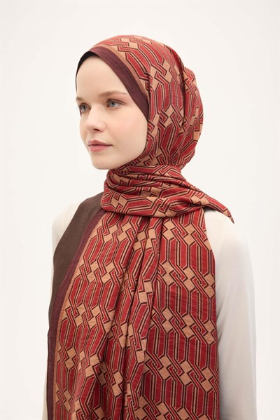 Urban Hours Lumera Mürdüm Mayda Şal 190x70