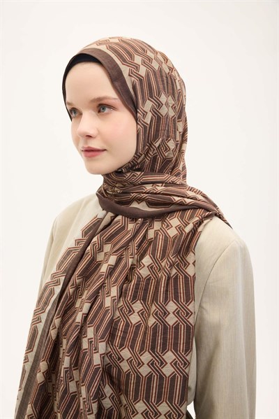 Urban Hours Lumera Acı Kahve Mayda Şal 190x70