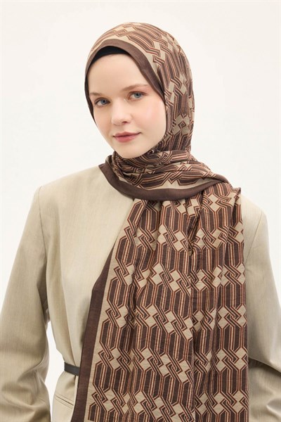 Urban Hours Lumera Acı Kahve Mayda Şal 190x70