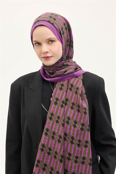 Urban Hours Lumera Eflatun Mayda Şal 190x70