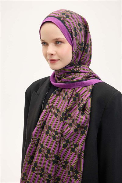 Urban Hours Lumera Eflatun Mayda Şal 190x70