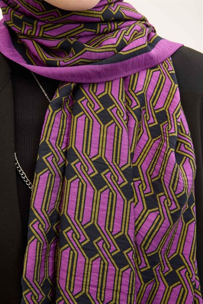 Urban Hours Lumera Eflatun Mayda Şal 190x70