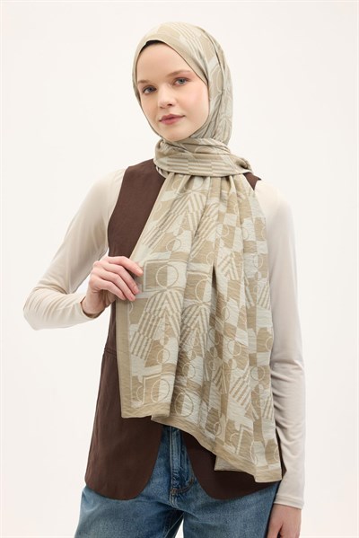 Urban Hours Elvora Bej Mayda Şal 190x70