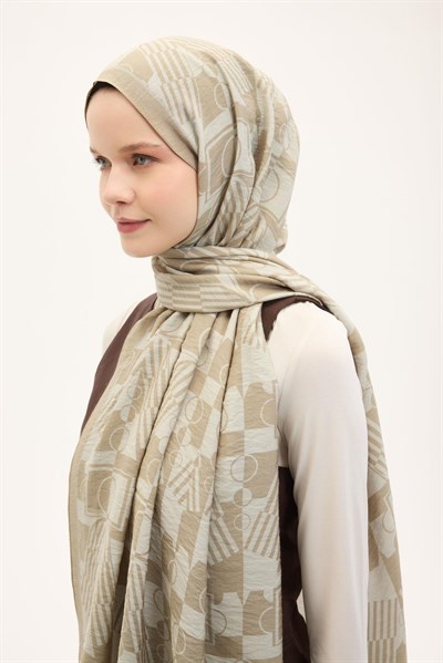 Urban Hours Elvora Bej Mayda Şal 190x70