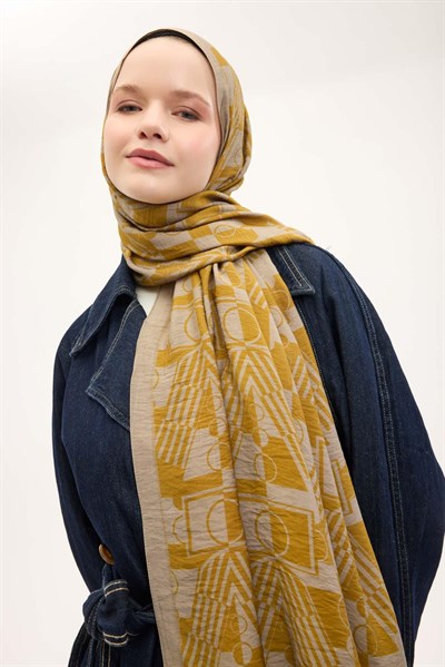 Urban Hours Elvora Hardal Mayda Şal 190x70