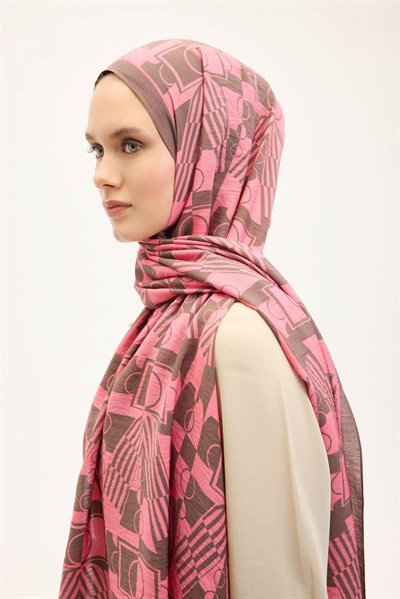 Urban Hours Elvora Pembe Mayda Şal 190x70