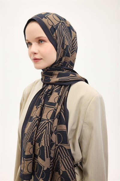 Urban Hours Elvora Siyah Mayda Şal 190x70