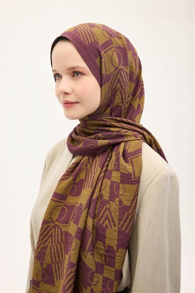 Urban Hours Elvora Vişne Çürüğü Mayda Şal 190x70