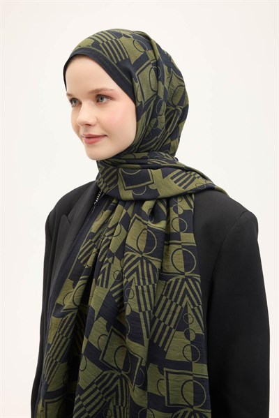 Urban Hours Elvora Koyu Siyah Mayda Şal 190x70