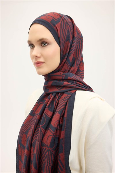 Urban Hours Elvora Gece Mavisi Mayda Şal 190x70