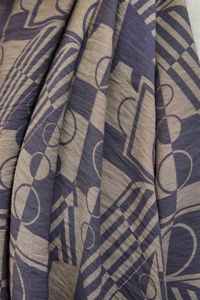 Urban Hours Elvora Koyu Indigo Mayda Şal 190x70