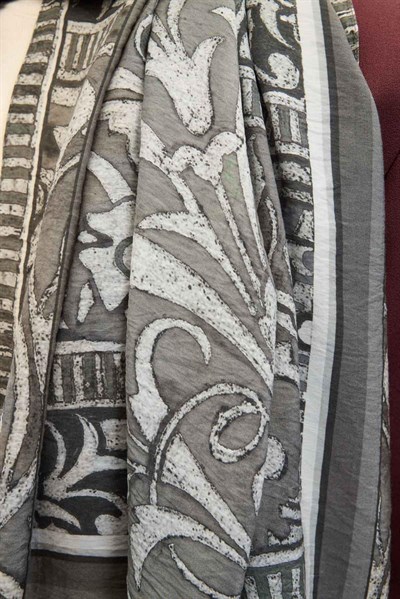 Urban Hours Antik Açık Gri Mayda Şal 190x70