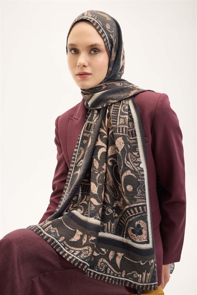 Urban Hours Antik Acı Kahve Mayda Şal 190x70