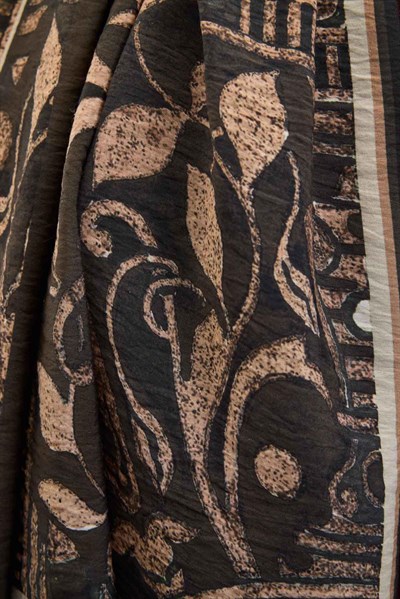 Urban Hours Antik Acı Kahve Mayda Şal 190x70