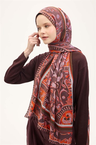 Urban Hours Antik Gül Kurusu Mayda Şal 190x70