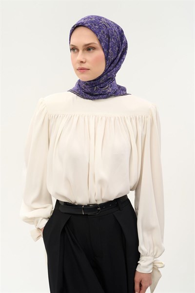 Tencel Monare Eşarp Saray Baharı Desen Funda 90X90