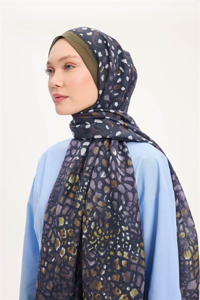 Tencel Monare Asker Yeşili Taş Desen 75x195