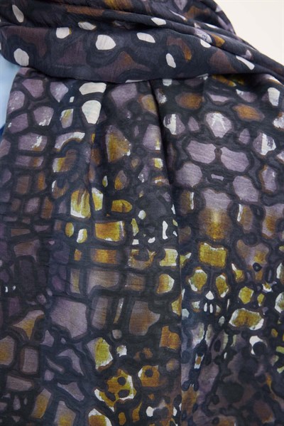 Tencel Monare Asker Yeşili Taş Desen 75x195