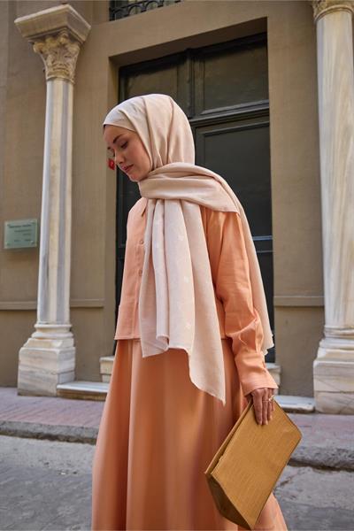 Silk Home Monogram Pamuk İpek Şal 461001-15