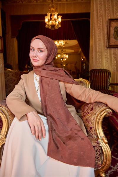 Silk Home Monogram Pamuk İpek Şal 461001-22