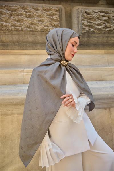 Silk Home Monogram Pamuk İpek Şal 461001-07