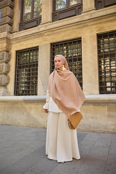 Silk Home Monogram Pamuk İpek Şal 461001-05