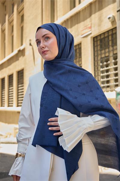 Silk Home Monogram Pamuk İpek Şal 461001-08