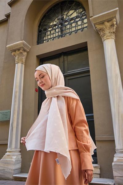 Silk Home Monogram Pamuk İpek Şal 461001-15
