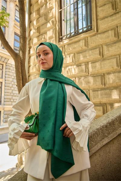 Silk Home Monogram Pamuk İpek Şal 461001-02