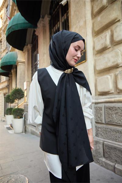 Silk Home Monogram Pamuk İpek Şal 461001-19