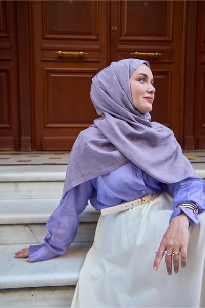 Silk Home Monogram Pamuk İpek Şal 461001-17