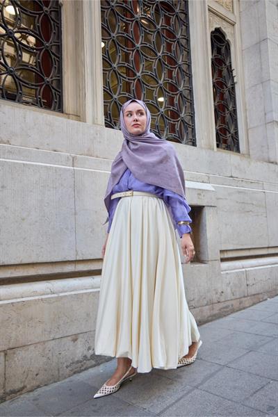 Silk Home Monogram Pamuk İpek Şal 461001-17