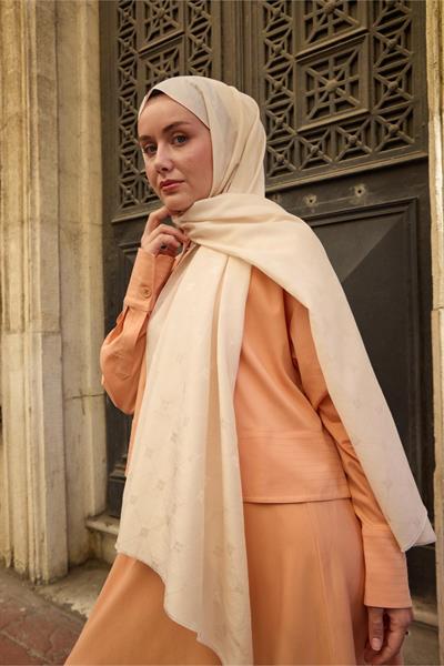 Silk Home Monogram Pamuk İpek Şal 461001-14