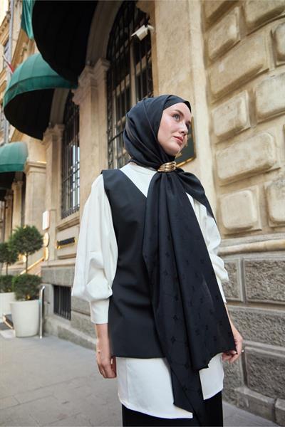 Silk Home Monogram Pamuk İpek Şal 461001-19