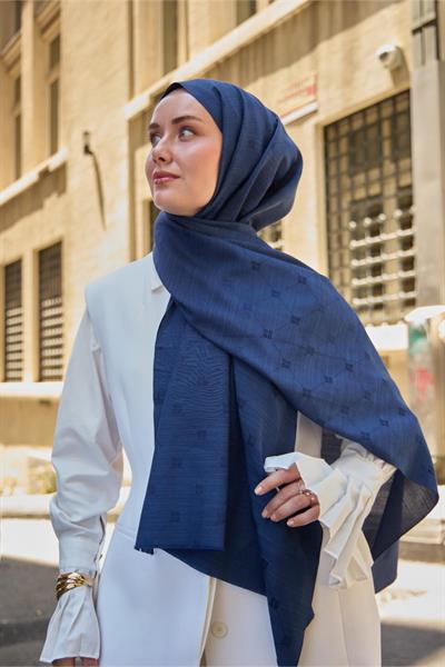 Silk Home Monogram Pamuk İpek Şal 461001-08