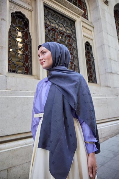 Silk Home Monogram Pamuk İpek Şal 461001-18