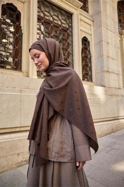 Silk Home Monogram Pamuk İpek Şal 461001-23