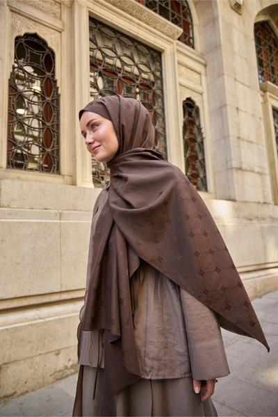 Silk Home Monogram Pamuk İpek Şal 461001-23