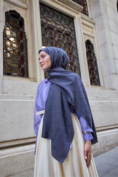 Silk Home Monogram Pamuk İpek Şal 461001-18