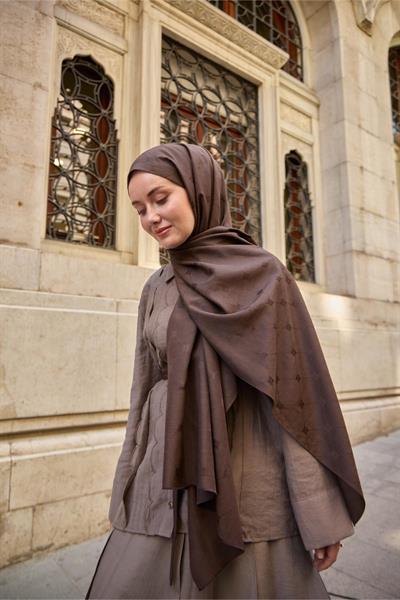 Silk Home Monogram Pamuk İpek Şal 461001-23