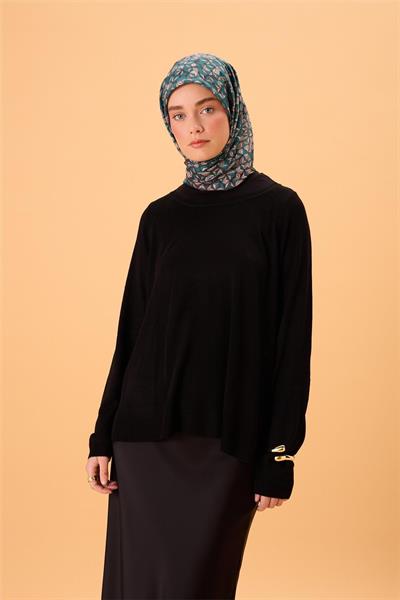 İnce Pamuk Soft Eşarp Antrasit Patina Yeşili Krem Sütlü Kahve Desenli Kaymaz Dokulu Tok Duruşlu 90x90