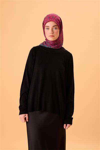 İnce Pamuk Soft Eşarp Fuşya-Koyu Vizon-Yeşil-Zümrüt-Gül Kurusu Desenli Nefes Alan Kaymaz Dokulu 90x90