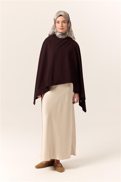 İnce Pamuk Soft Eşarp Vizon-Sarı Yaprak Desenli Nefes Alan Tok Duruşlu 90x90