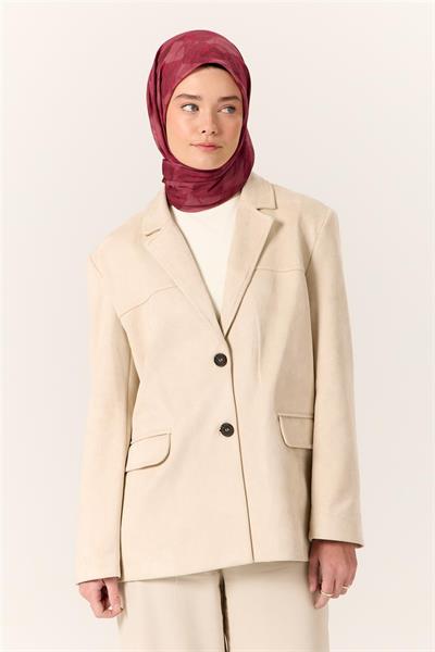 İnce Pamuk Soft Eşarp Vişne-Fuşya Desenli Kaymaz Dokulu Tok Duruşlu 90x90