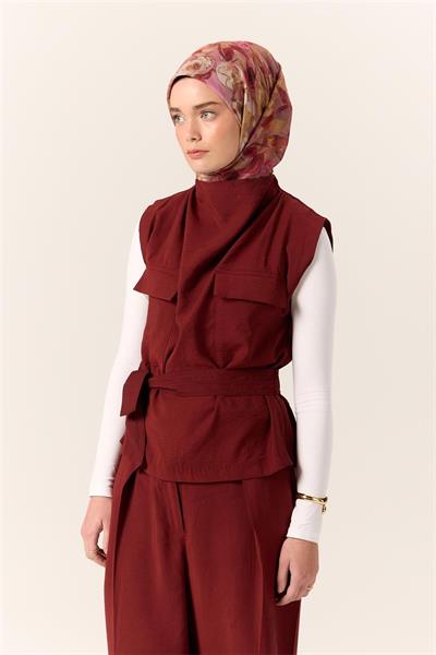 İnce Pamuk Soft Eşarp Fuşya-Pembe Desenli Kaymaz Dokulu Tok Duruşlu 90x90