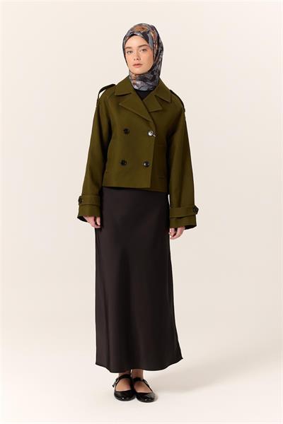 İnce Pamuk Soft Eşarp Siyah-Füme-Turuncu Desenli Nefes Alan Kaymaz 90x90