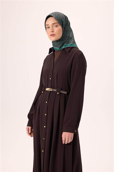 İnce Pamuk Soft Eşarp Soluk Siyah-Patina Desenli Tok Duruşlu Kaymaz 90x90