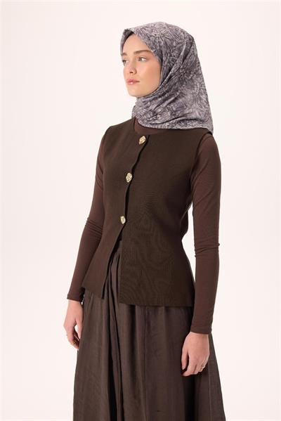 İnce Pamuk Soft Eşarp Soluk Mor-Antrasit Desenli Tok Duruşlu Kaymaz 90x90